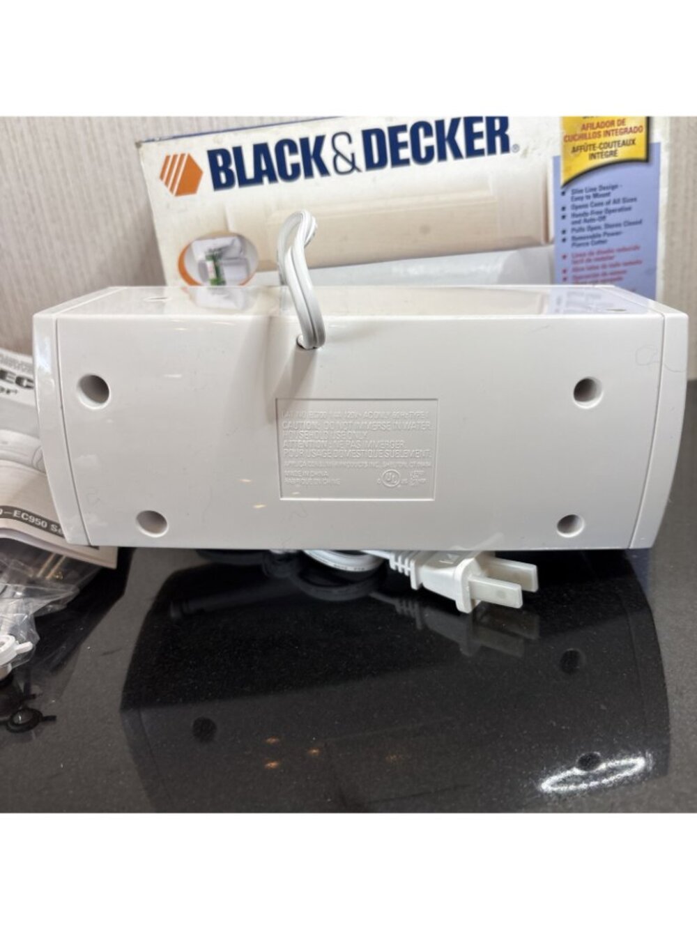 Black & Decker Spacemaker EC700 Can Opener Sharpener Slimline Under Counter - Picture 4 of 15
